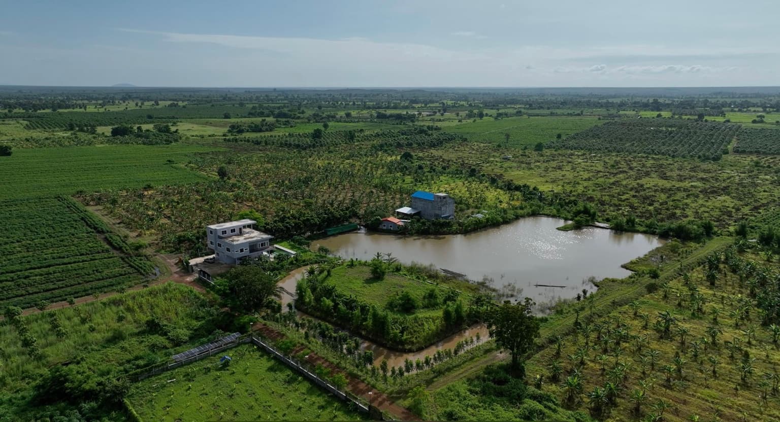 Aerial view of Zone 1, Eden Farm's current development